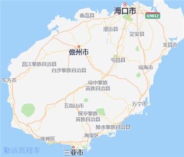 海南高速公路地圖